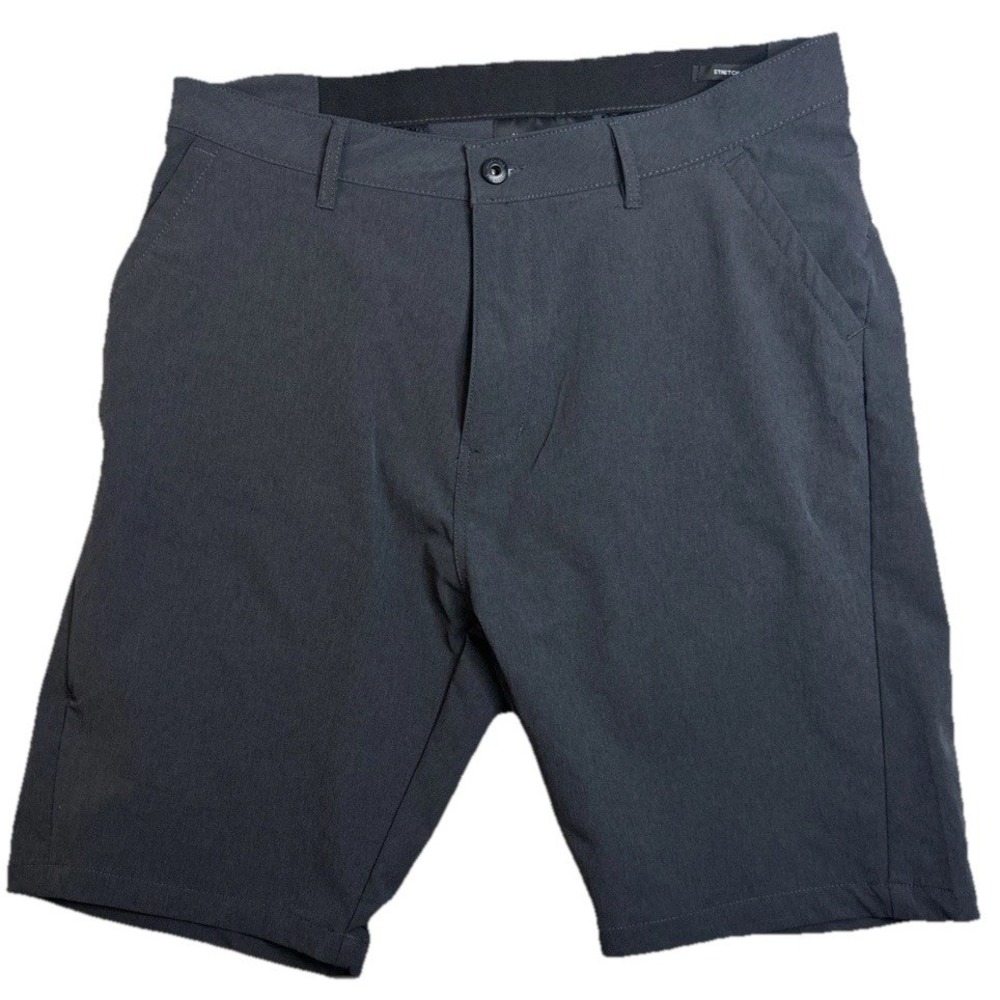 KENNETH COLE Stretch Performance Shorts Men Size 34 Gray Security Pocket (390)